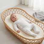 White Grey Striped Wrap Style Baby Romper